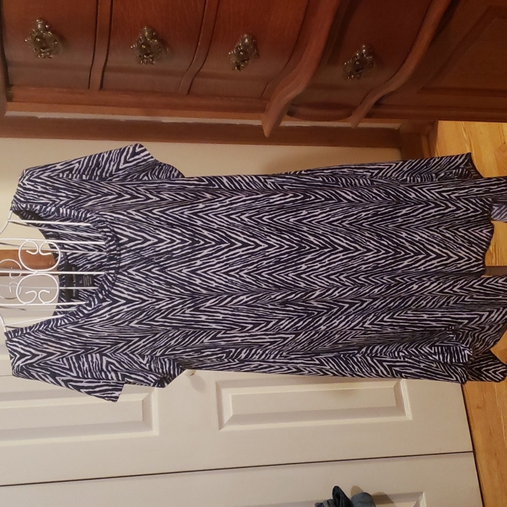 Navy and White Blouse/Tunic